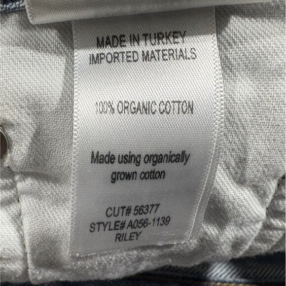 Agolde Jeans Womens Riley Straight Leg High Rise Blue Denim Button Fly Sz 23 - Picture 10 of 13